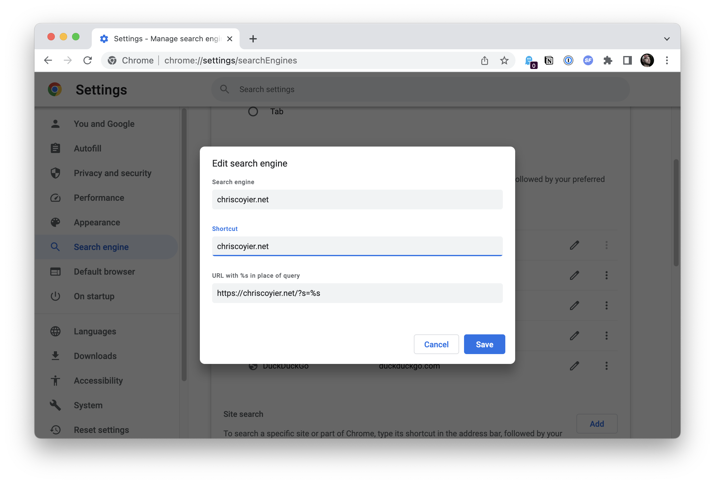Site Search & Open Search – Chris Coyier